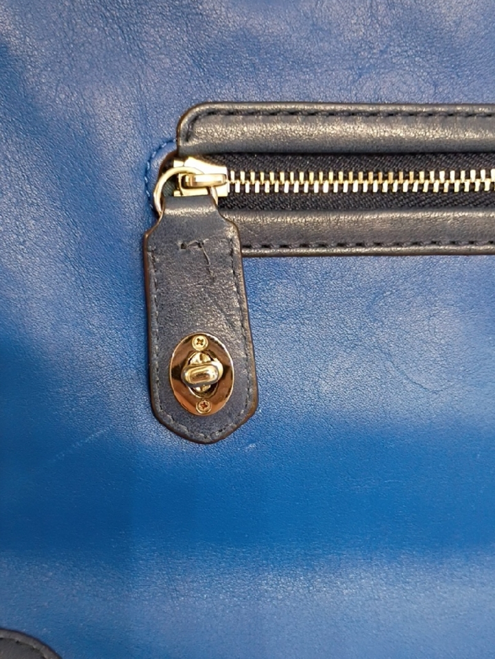 Coach Blue Poppy Blaire Tote - Picture 3 of 13